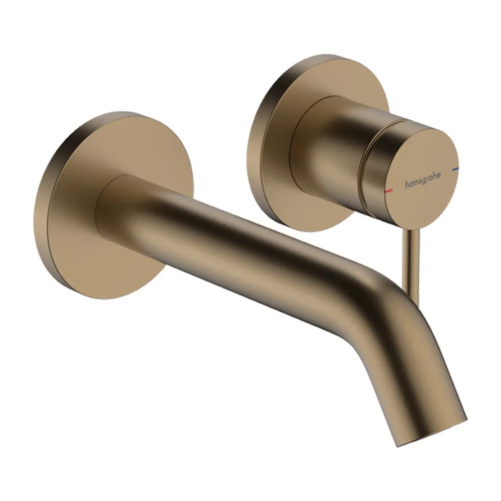 Baterie lavoar incastrata Hansgrohe Tecturis S bronz periat fara corp incastrat