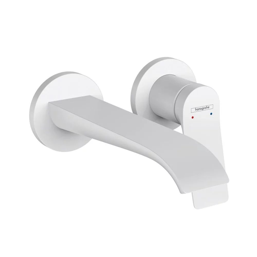 Baterie lavoar incastrata Hansgrohe Vivenis finisaj alb mat 19.2 cm fara corp ingropat