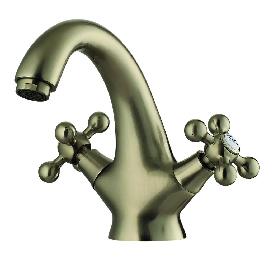 Baterie lavoar Inter Ceramic Algara dubla comanda bronz periat