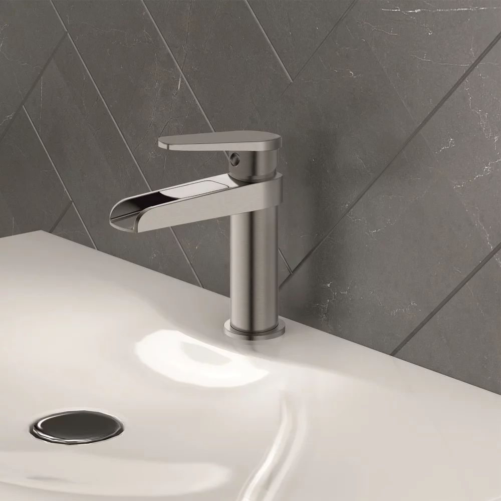 Baterie lavoar Inter Ceramic Cascada monocomanda nichel mat