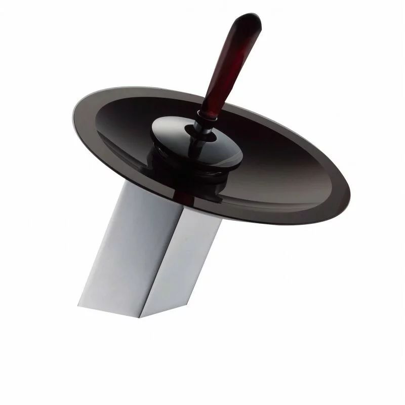 Baterie lavoar Inter Ceramic Orekio monocomanda crom - sticla neagra
