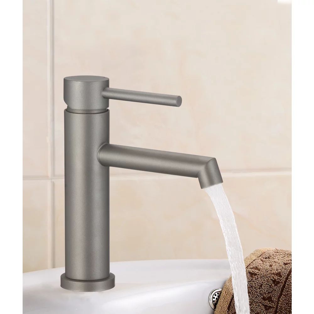 Baterie lavoar Inter Ceramic SS monocomanda gri mat - Gun Gray