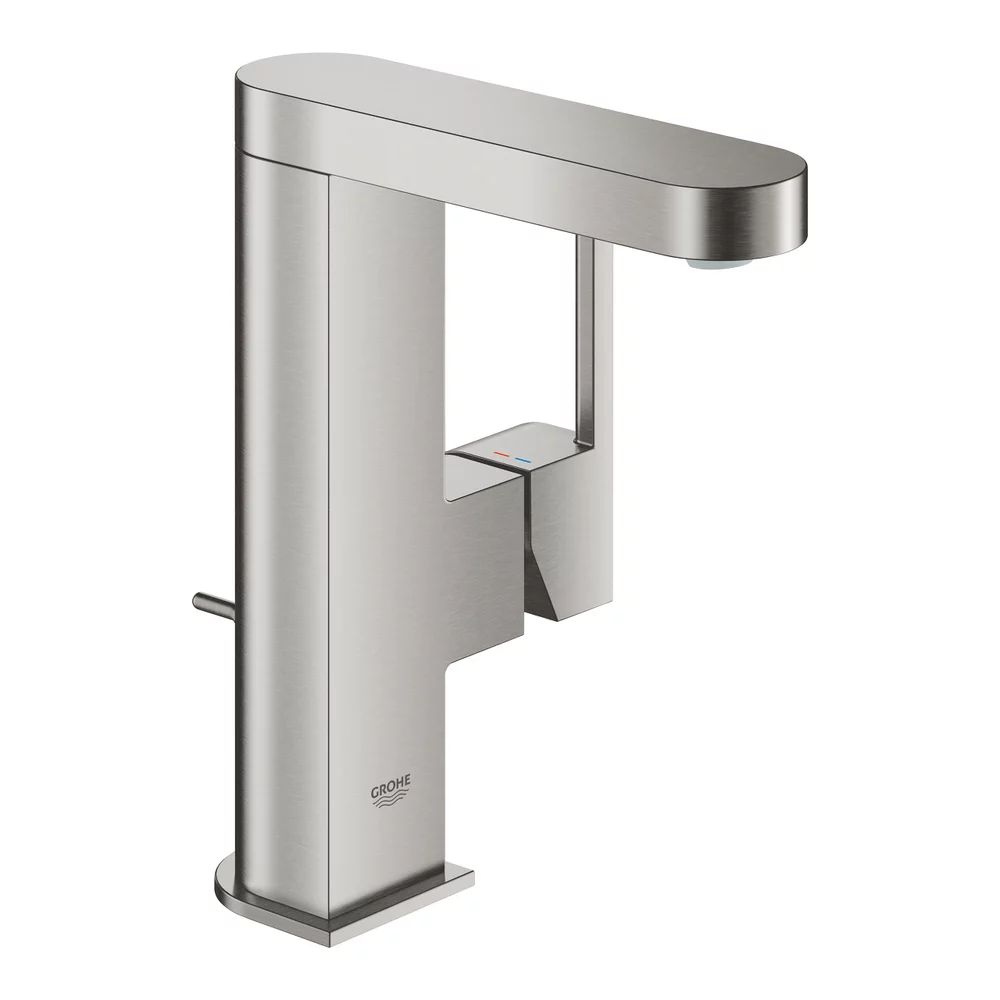 Baterie lavoar monocomanda Grohe Plus M Supersteel crom