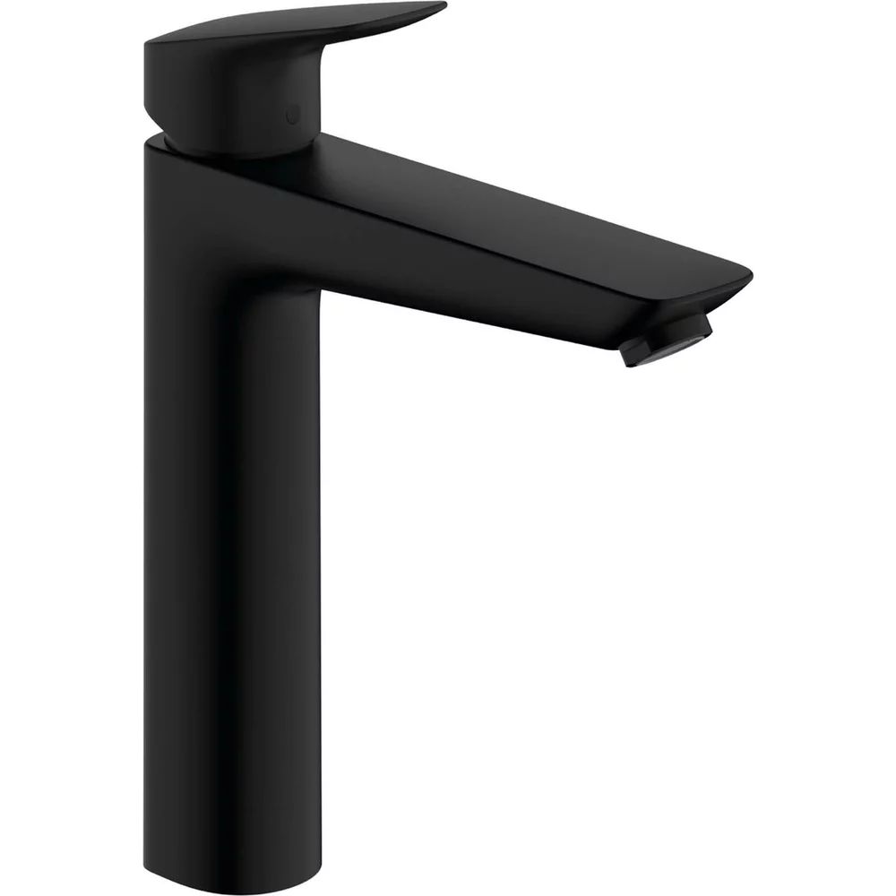 Baterie lavoar monocomanda inalta negru mat Hansgrohe Logis 190
