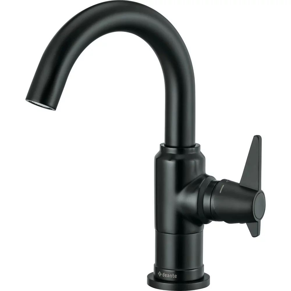 Baterie lavoar monocomanda negru Deante Temisto BQT_N20M