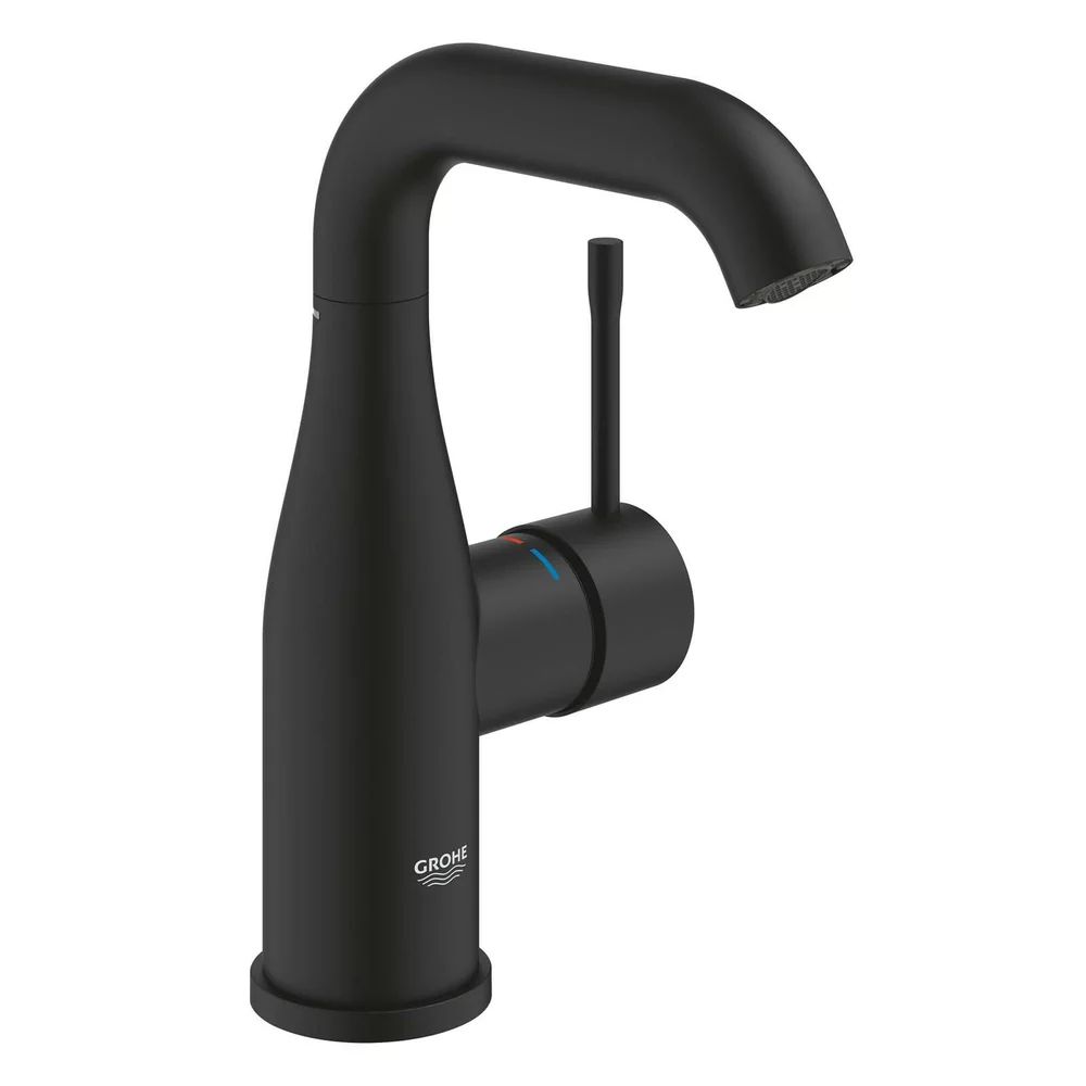 Baterie lavoar monocomanda negru mat Grohe Essence M fara ventil