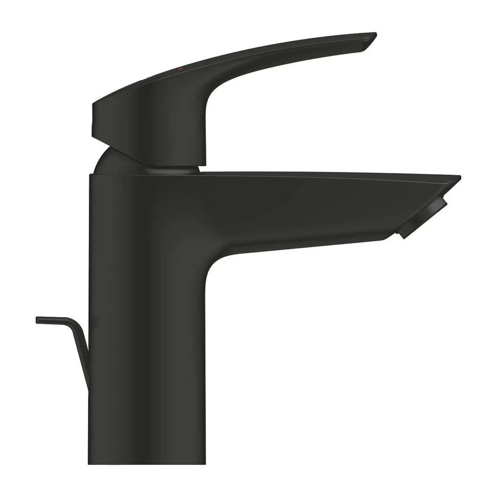 Baterie lavoar monocomanda negru mat Grohe Eurosmart New S