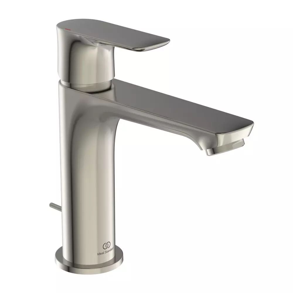 Baterie lavoar tip Grande Ideal Standard Connect Air argintiu Silver Storm cu ventil metalic