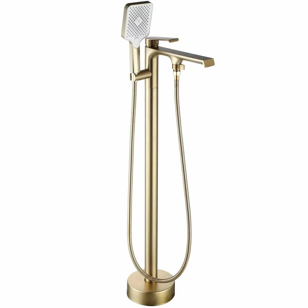Baterie monocomanda pentru cada freestanding auriu Rea HASS