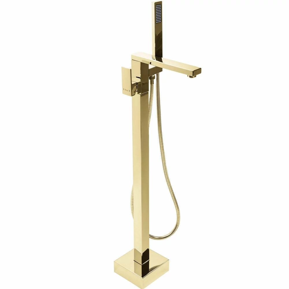 Baterie monocomanda pentru cada freestanding auriu Rea Tery
