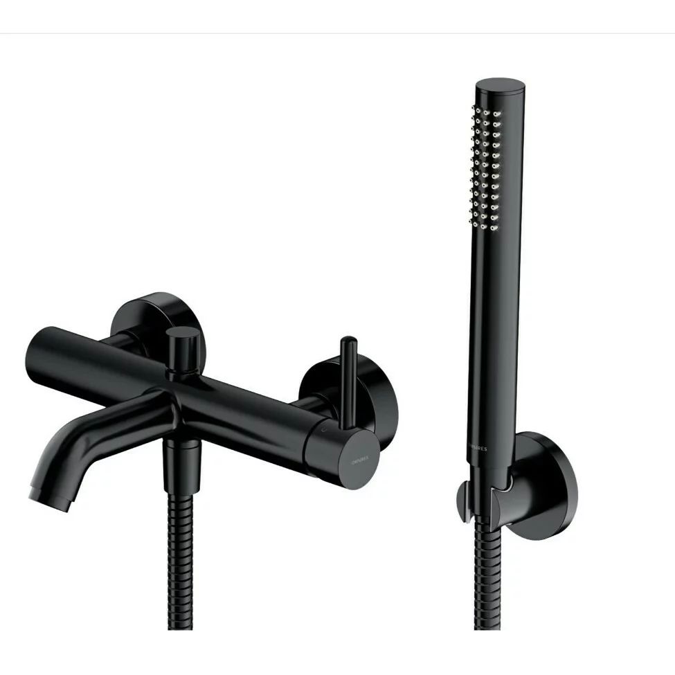 Baterie pentru cada cu set de dus Omnires Y negru