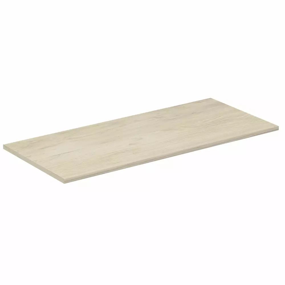 Blat pentru lavoar maro deschis lemn Ideal Standard Connect Air fara decupaj 100 cm