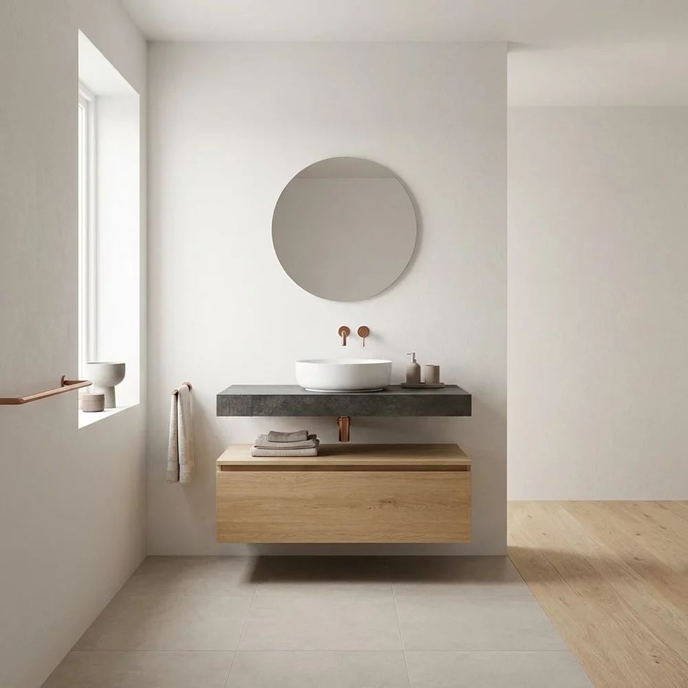 Blat pentru lavoar Rune Ottar 60x47 cm finisaj gri-grafit