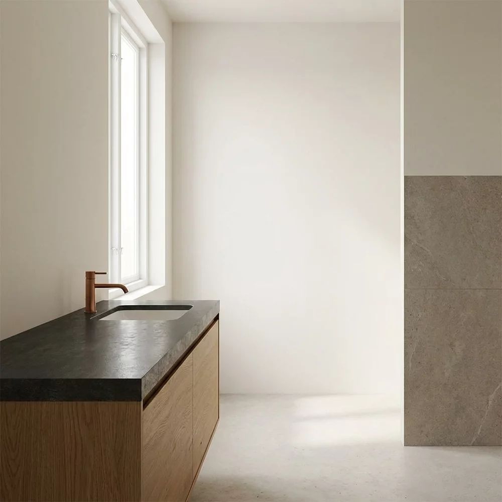 Blat pentru lavoar Rune Ottar 80x40 cm finisaj grafit