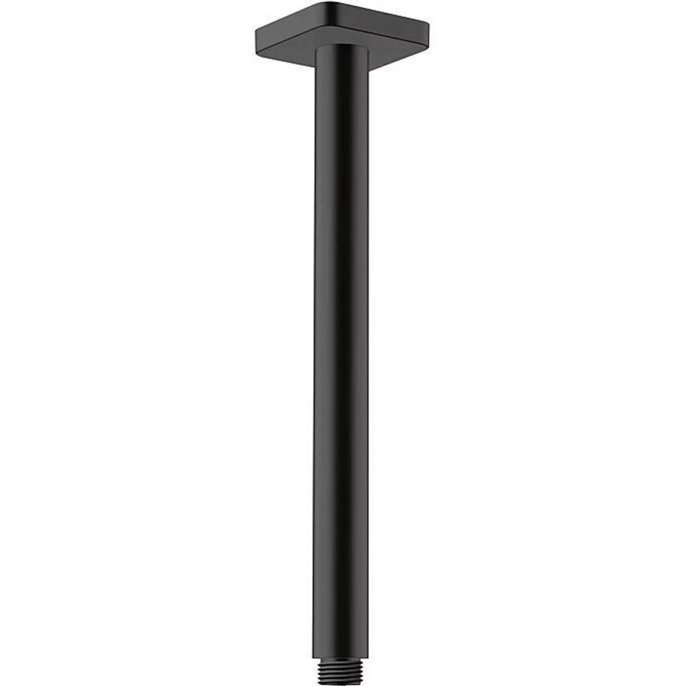 Brat de dus negru mat Hansgrohe Vernis Blend 30 cm patrat cu montaj pe tavan