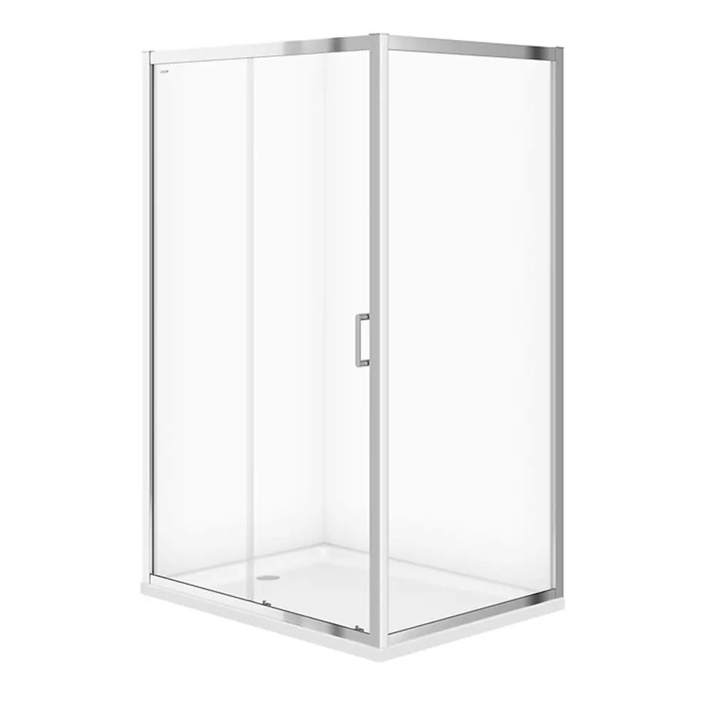 Cabina de dus dreptunghiulara Cersanit Arteco cu usa culisanta 120x90 crom