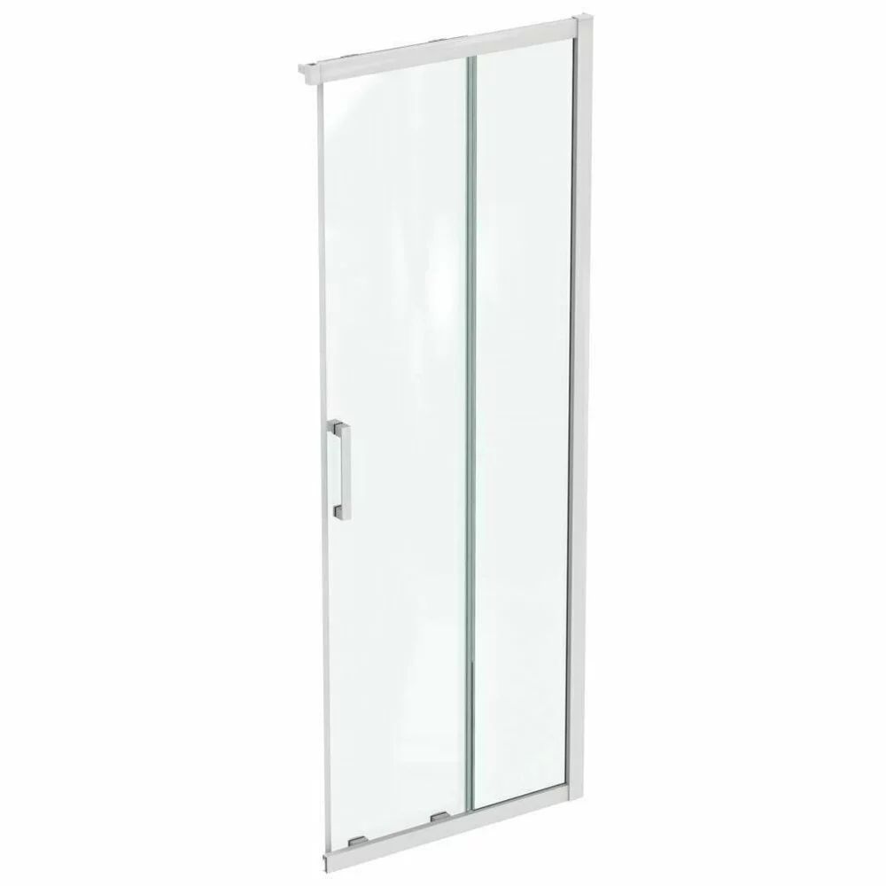 Cabina de dus patrata cu usi glisante Ideal Standard Connect 2 80x80 profil alb