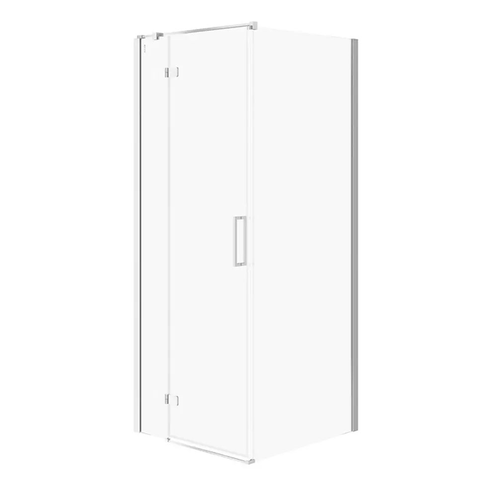 Cabina de dus patrata Cersanit Jota cu usa batanta stanga 80x80 crom