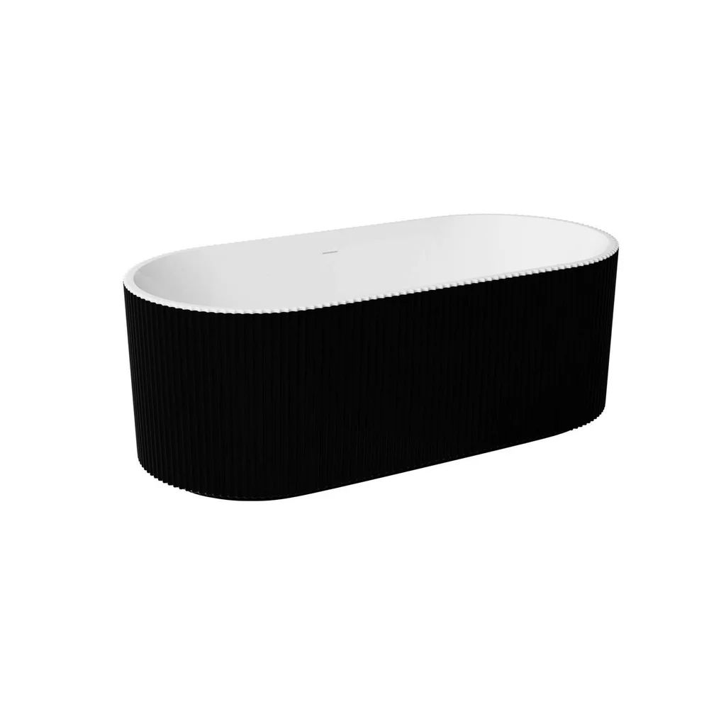 Cada freestanding Besco Giuliana 170x78 cm alb/negru