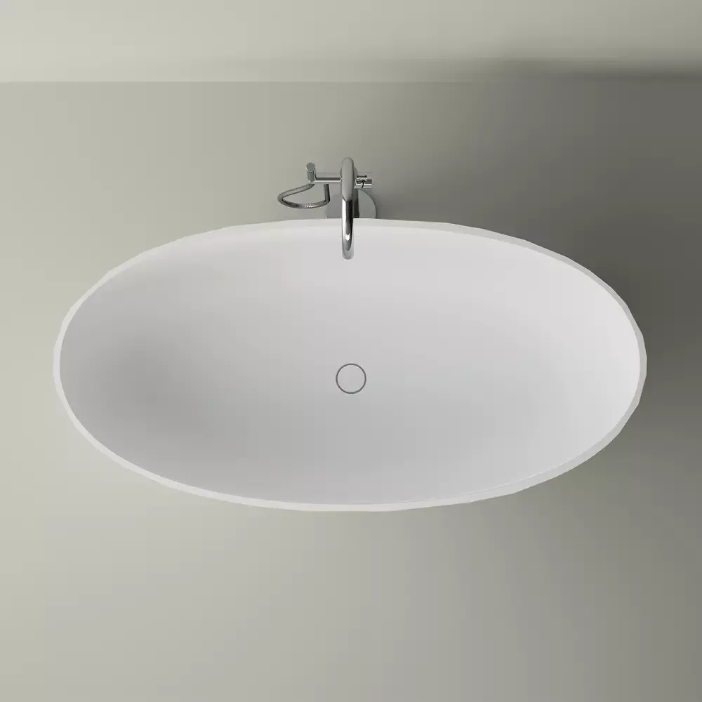 Cada freestanding din compozit Marmite Aruba 167x83 cm