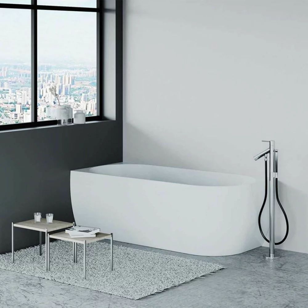 Cada freestanding Florida Balu Slim 165x80 cm stanga lipita de perete, BTW