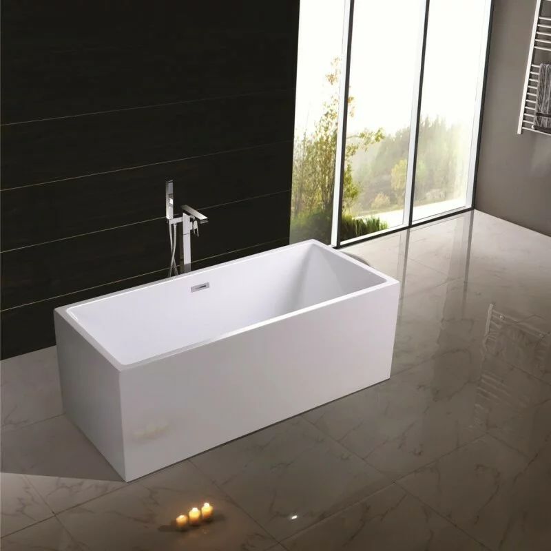 Cada freestanding Inter Ceramic acril alb 159x69 cm