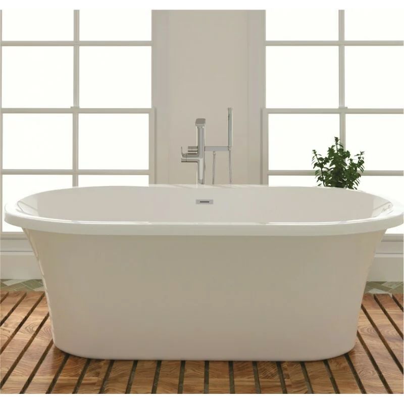 Cada freestanding Inter Ceramic acril alb 166x73.5 cm