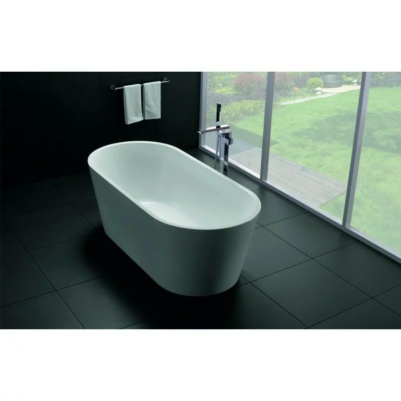 Cada freestanding Inter Ceramic acril alb 170x80 cm