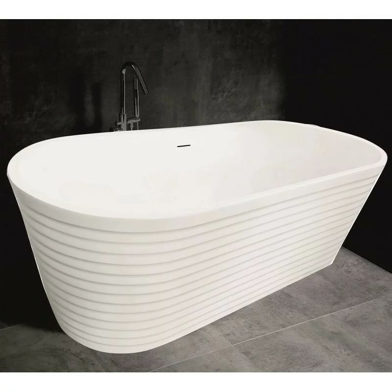 Cada freestanding Inter Ceramic acril alb mat 165x74 cm