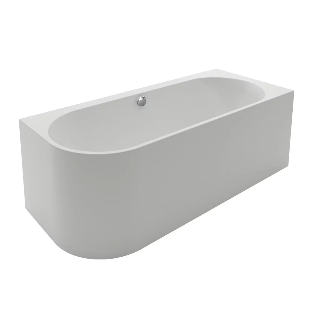 Cada freestanding Kreiner Andrea 175x75 cm finisaj alb dreapta lipita de perete, BTW