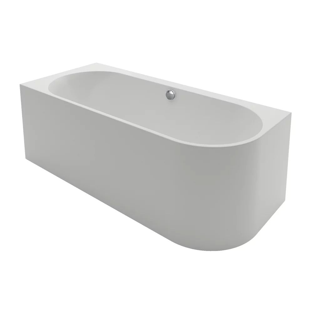 Cada freestanding Kreiner Andrea 175x75 cm finisaj alb stanga lipita de perete, BTW