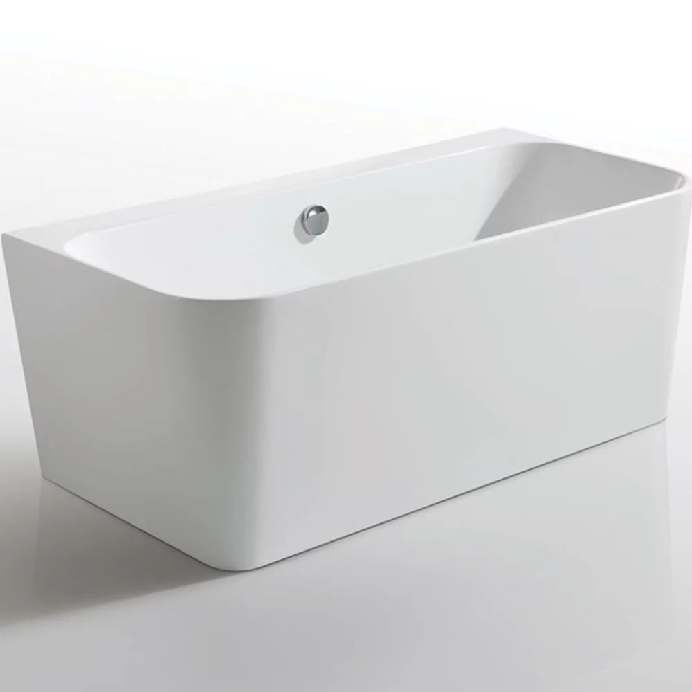 Cada freestanding Kreiner Maggie 160x75 cm finisaj alb lipita de perete, BTW