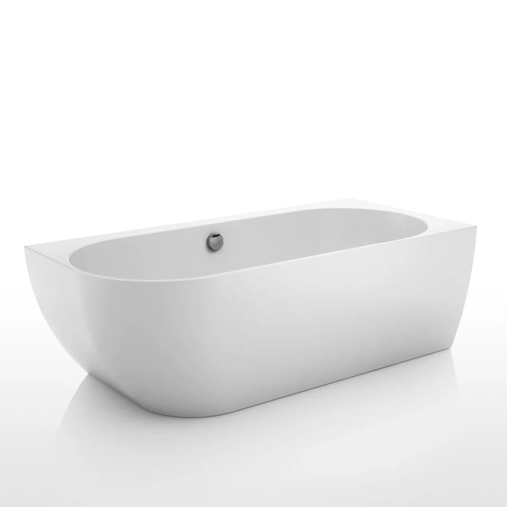 Cada freestanding Kreiner Vera 170x80 cm finisaj alb dreapta lipita de perete, BTW