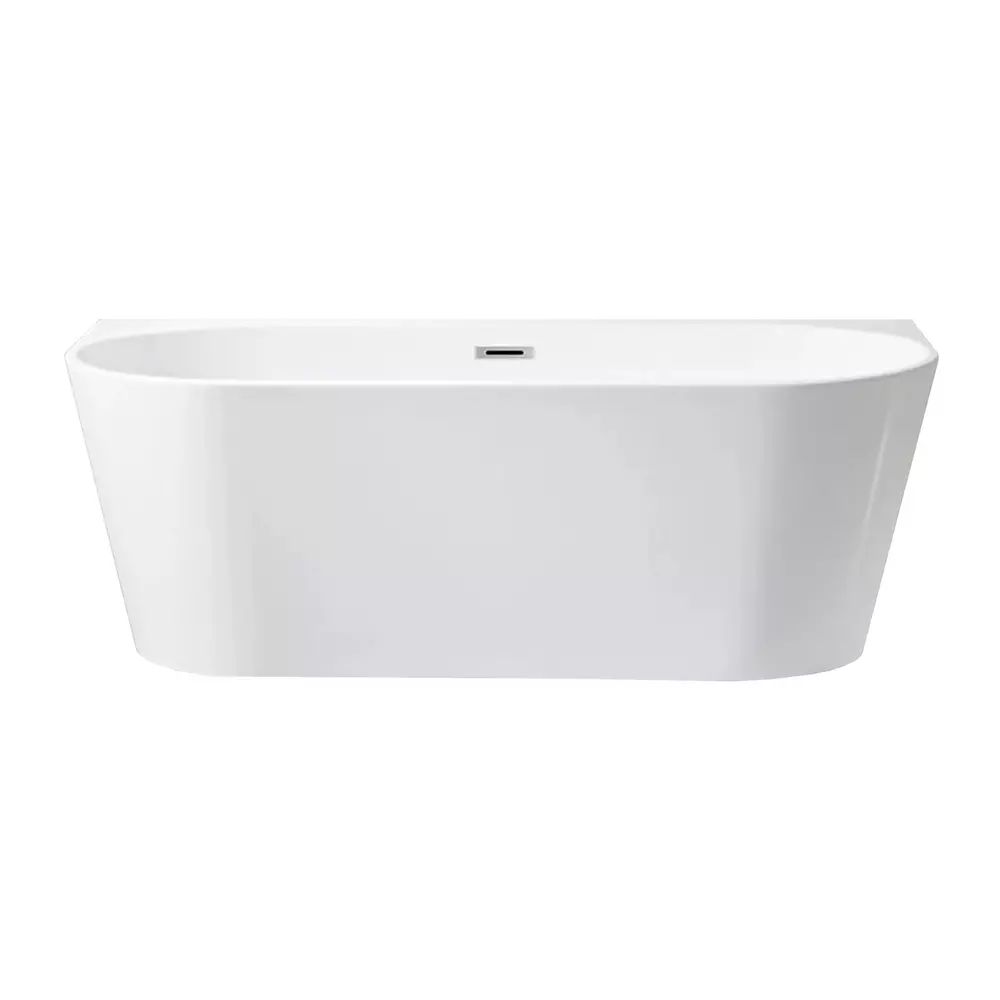Cada freestanding Rea Victoria 170x80 cm alb lucios lipita de perete, BTW