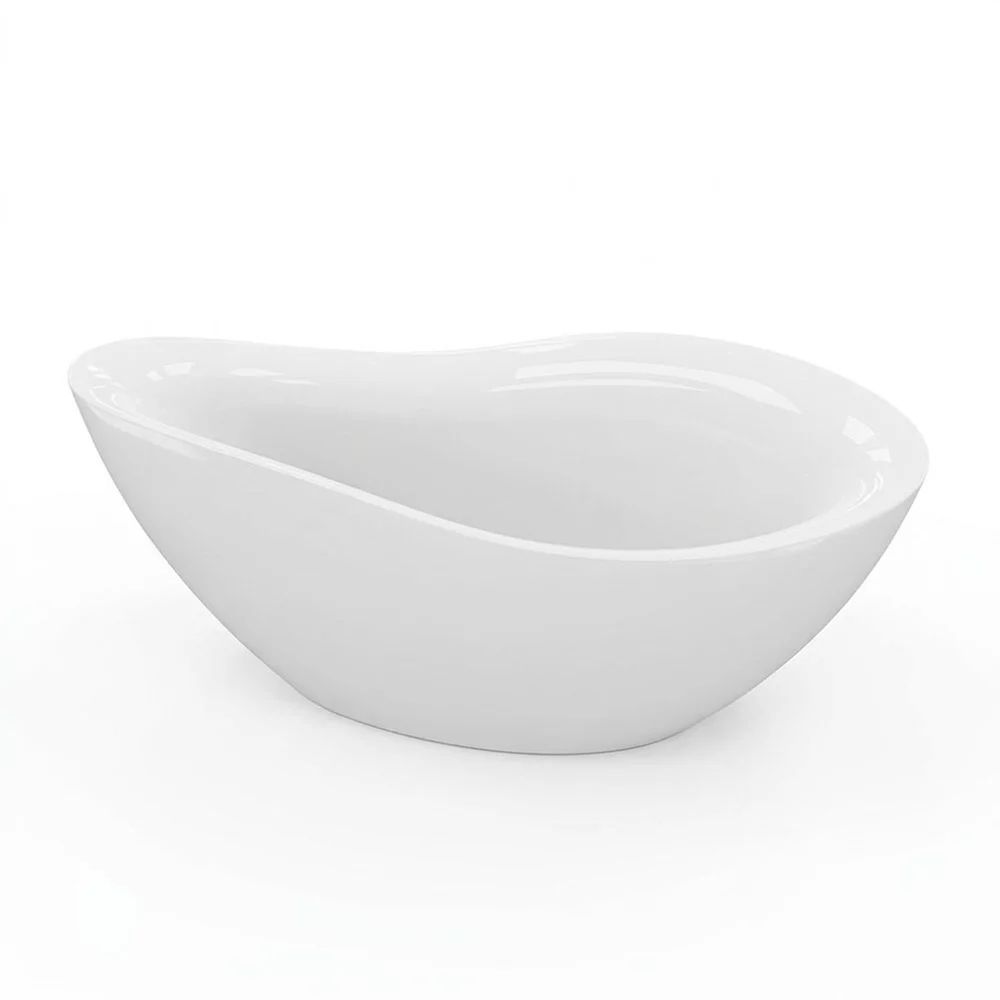 Cada freestanding Rune Oddny acril alb lucios 180x89 cm