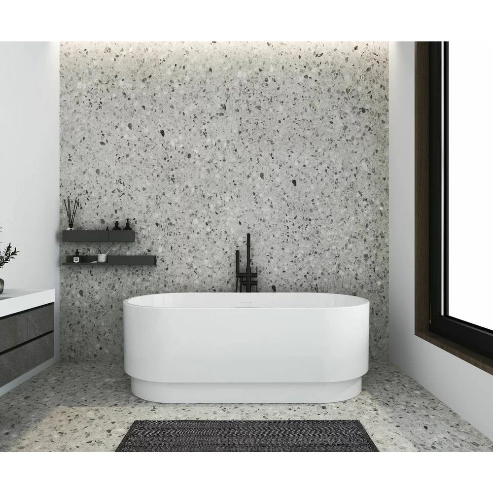 Cada freestanding Rune Varmva alb 160x74.5 cm