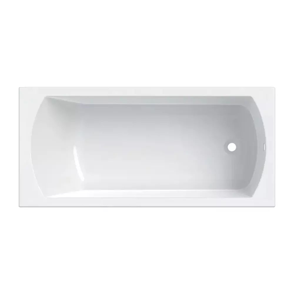 Cada dreptunghiulara Geberit Perfect alb lucios 180x80 cm