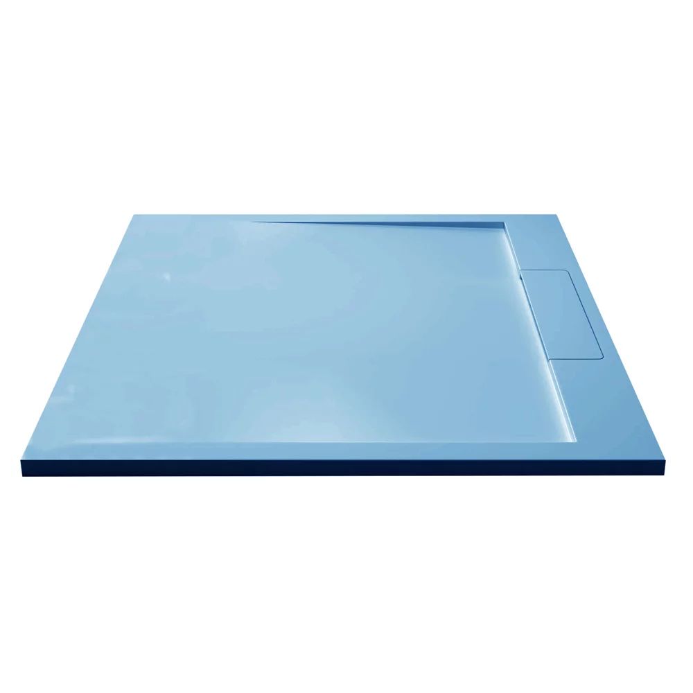 Cadita compozit pentru dus Inter Ceramic patrata 90x90 cm abastru