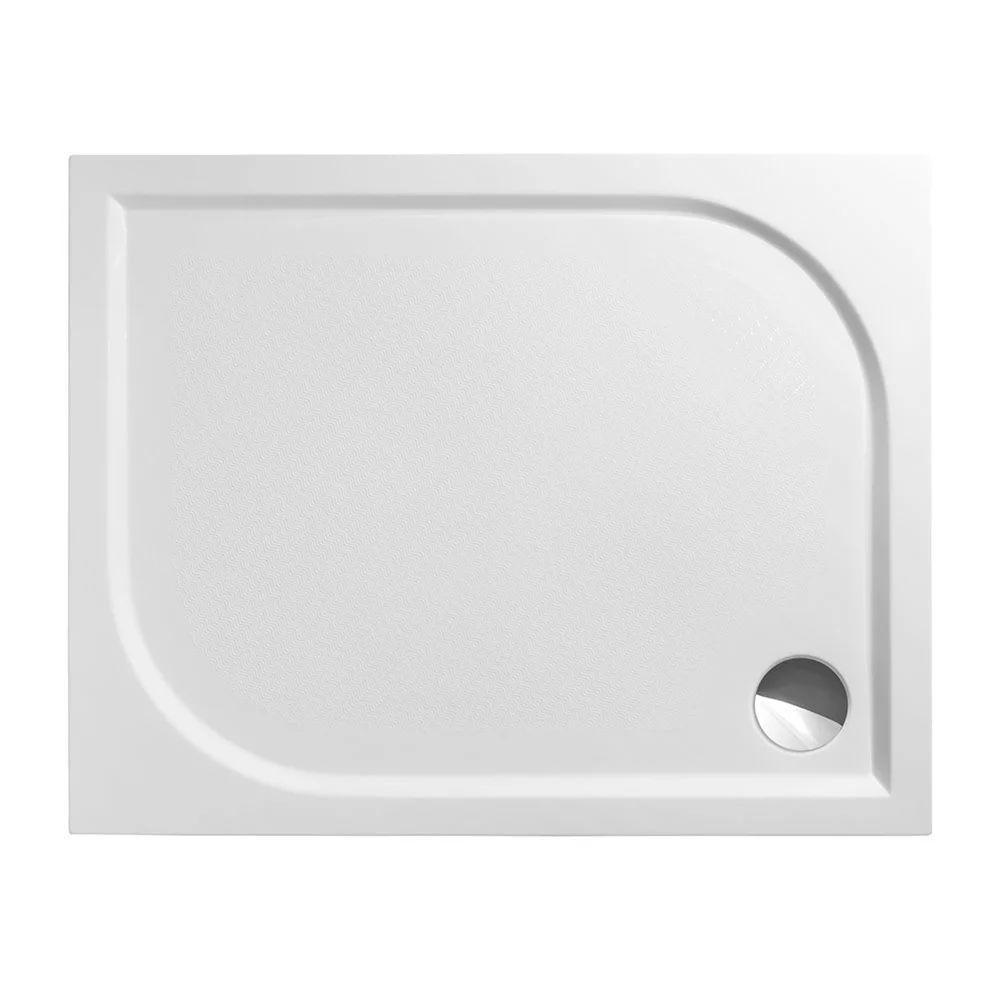 Cadita compozit pentru dus Roth Rectan-M 100x80 cm alb
