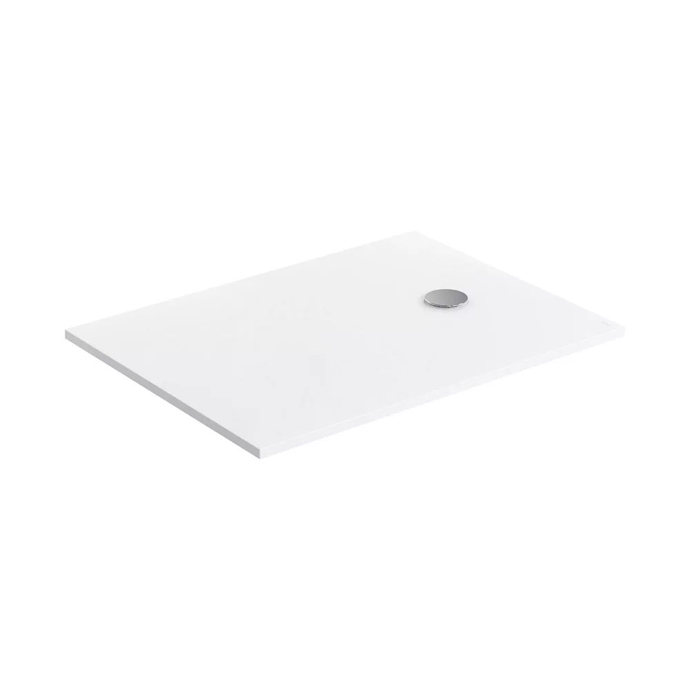 Cadita de dus compozit Omnires AquaPure M+ dreptunghiulara alb mat 90x120 cm