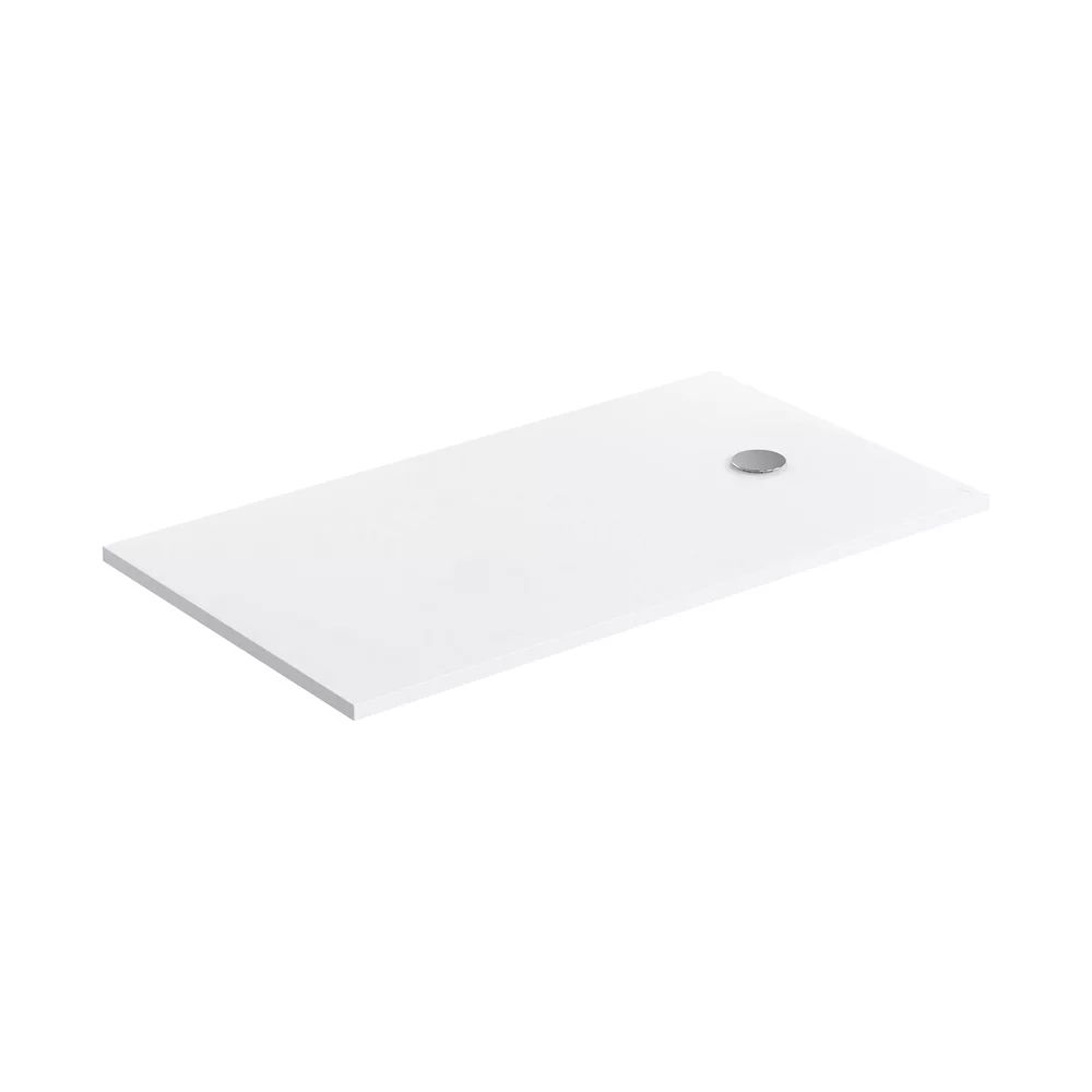 Cadita de dus compozit Omnires AquaPure M+ dreptunghiulara alb mat 90x160 cm