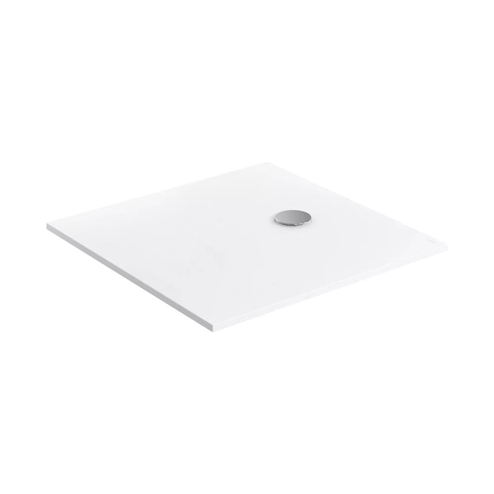 Cadita de dus compozit Omnires AquaPure M+ patrata alb mat 80x80 cm
