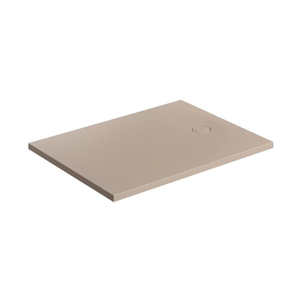 Cadita de dus compozit Omnires AquaRock M+ dreptunghiulara bej dune mat 80x120 cm