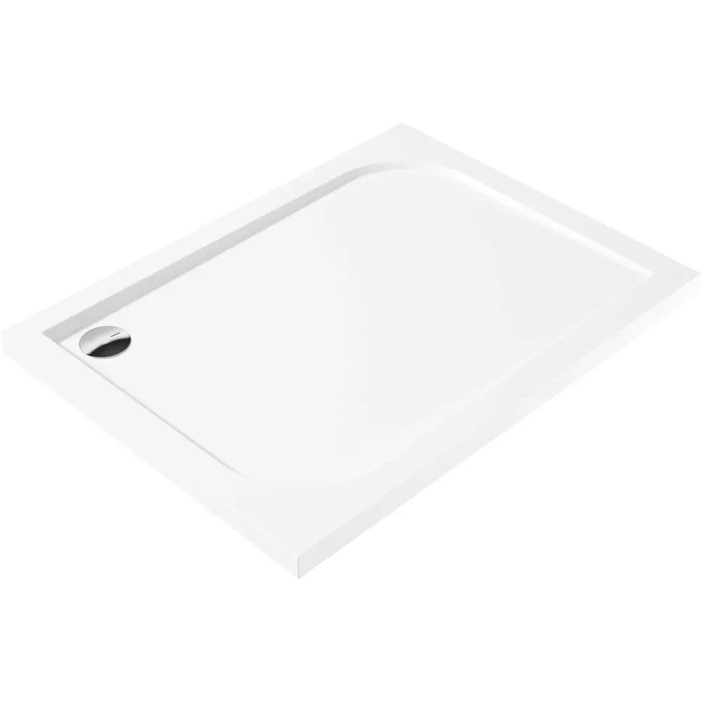 Cadita de dus Deante Cubi alb 90x100 cm