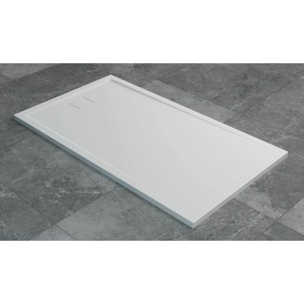 Cadita de dus dreptunghiulara alb SanSwiss Livada W20A 80x100 cm slim
