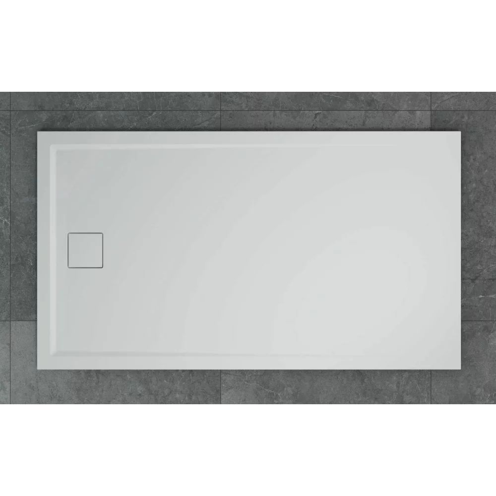 Cadita de dus dreptunghiulara alb SanSwiss Livada W20A 90x120 cm slim