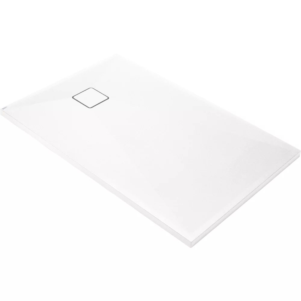 Cadita de dus dreptunghiulara Deante Correo alb 90x70 cm