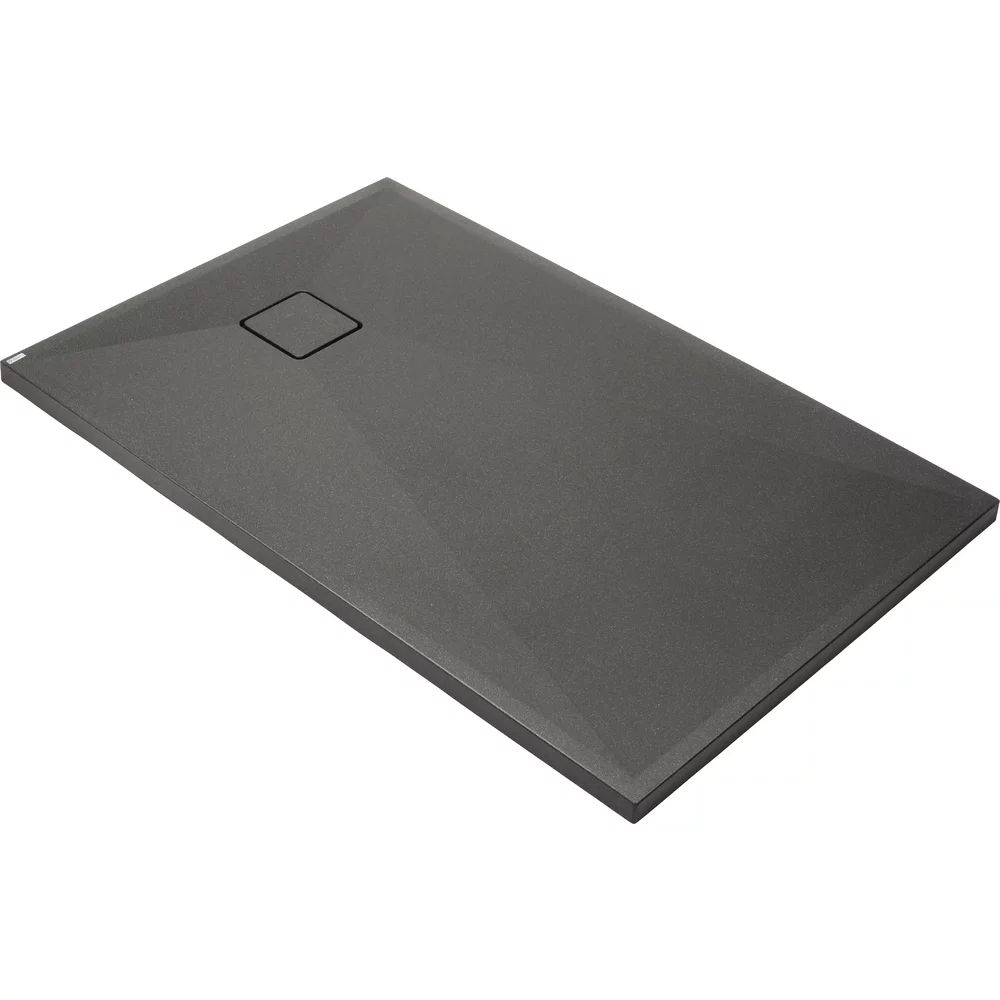 Cadita de dus dreptunghiulara Deante Correo din granit antracit 100x70 cm