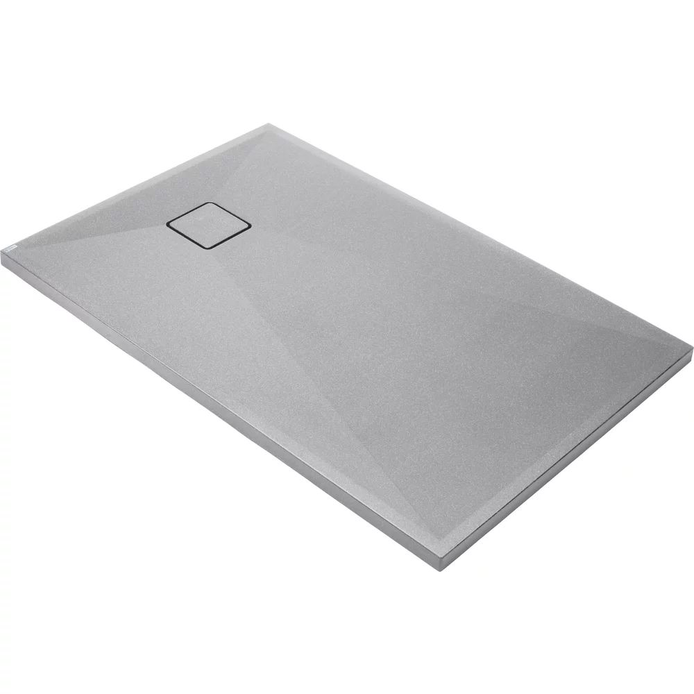 Cadita de dus dreptunghiulara Deante Correo din granit gri 90x70 cm