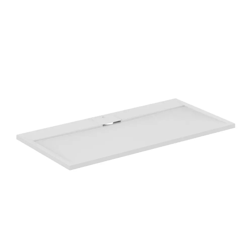 Cadita de dus dreptunghiulara Ideal Standard i.life Ultra Flat S alb pur 140x70 cm